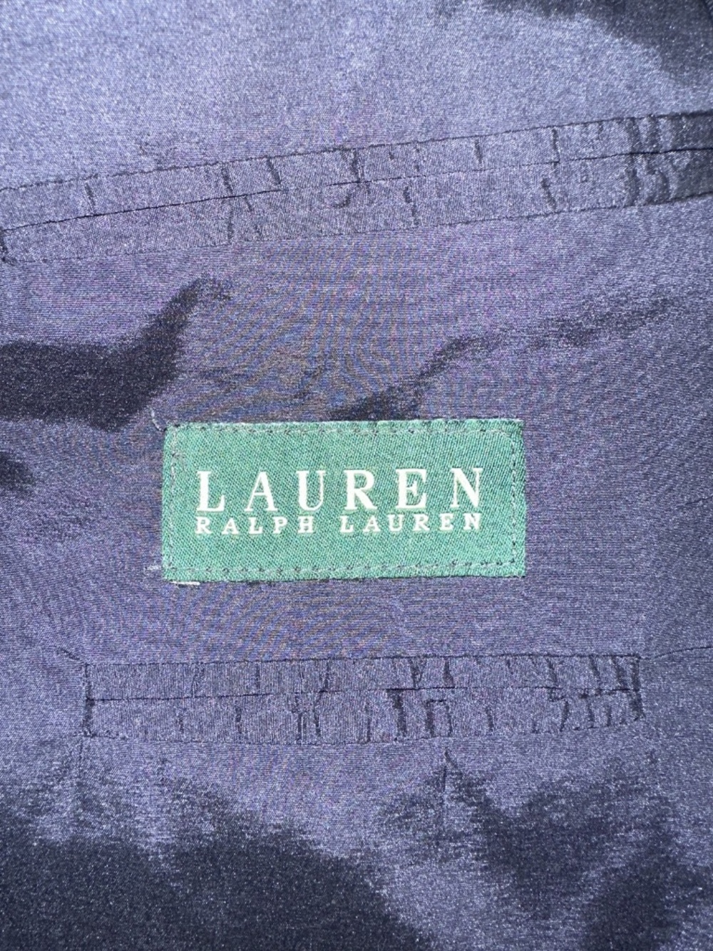 Lauren Ralph Lauren Blazer Men 46 Navy Blue Classic Canada Union Made Sport Coat - Picture 7 of 8